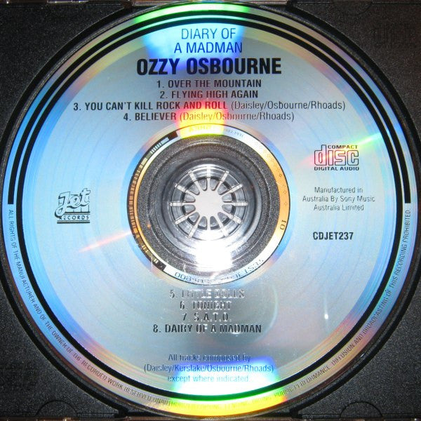 Ozzy Osbourne : Diary Of A Madman (CD, Album, RE)