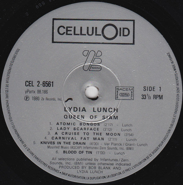 Lydia Lunch : Queen Of Siam (LP, Album, Sil)