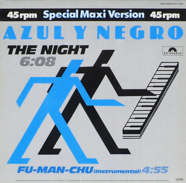Azul Y Negro : The Night (12", Maxi)