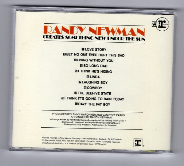 Randy Newman : Randy Newman (CD, Album, RE)
