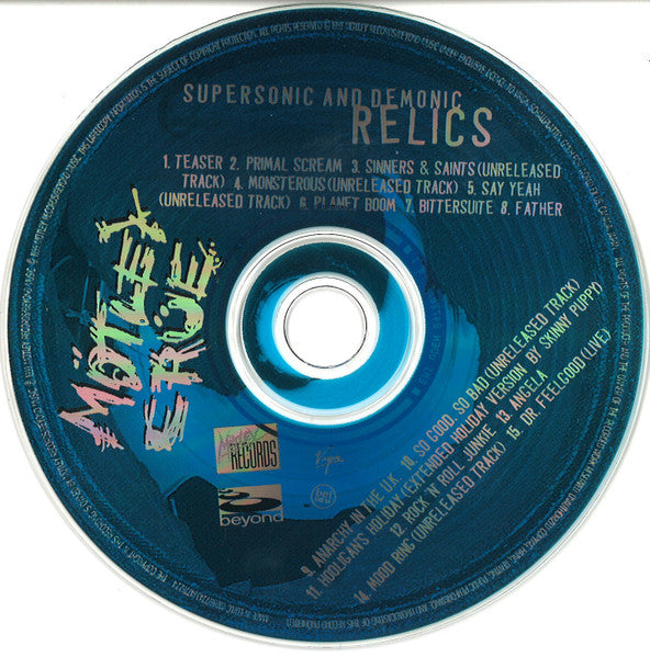 Mötley Crüe : Supersonic And Demonic Relics (CD, Comp)