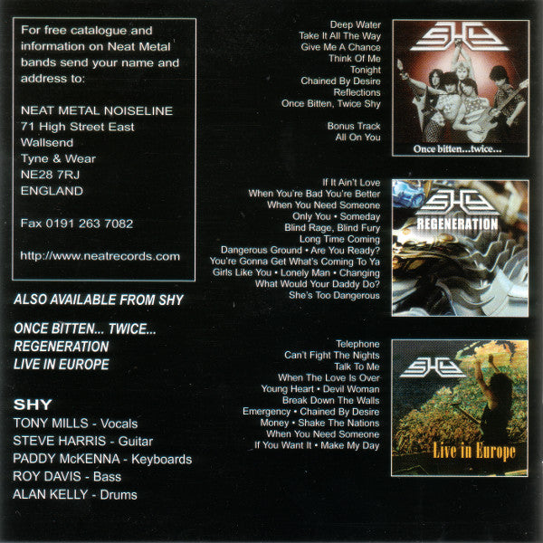 Shy (5) : Let The Hammer Fall (CD, Album)