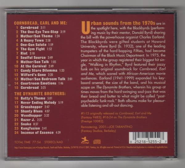 The Blackbyrds & Charles Earland : At The Movies (CD, Comp, RM)