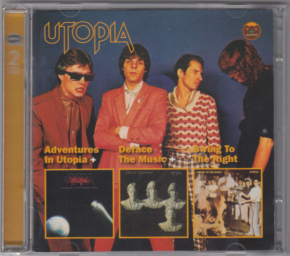 Utopia (5) : Adventures In Utopia + Deface The Music + Swing To The Right (2xCD, Comp)