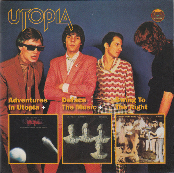 Utopia (5) : Adventures In Utopia + Deface The Music + Swing To The Right (2xCD, Comp)