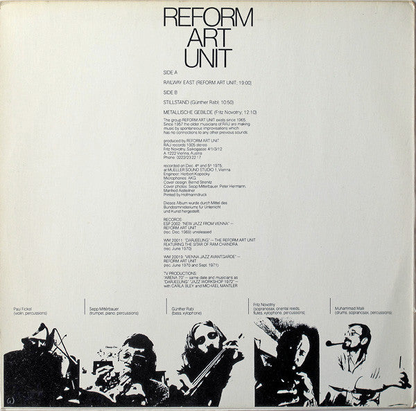 The Reform Art Unit : Reform Art Unit (LP)