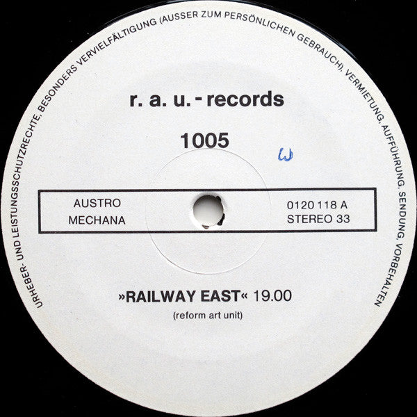 The Reform Art Unit : Reform Art Unit (LP)