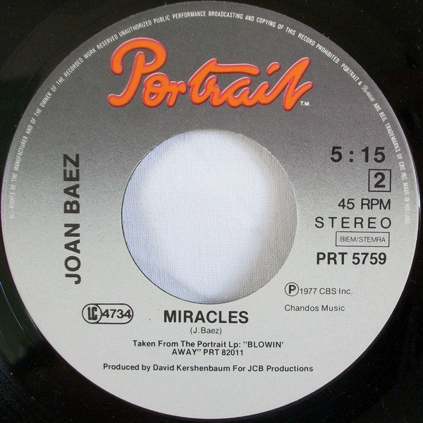 Joan Baez : Time Rag (7")