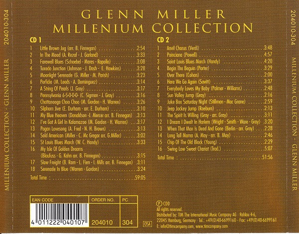 Glenn Miller : Millenium Collection (2xCD, Comp)
