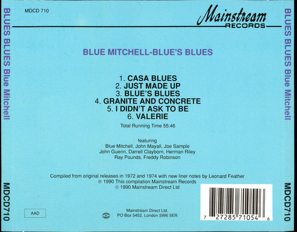 Blue Mitchell : Blues' Blues (CD, Album, RE)