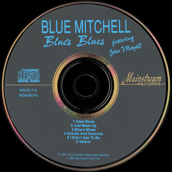 Blue Mitchell : Blues' Blues (CD, Album, RE)
