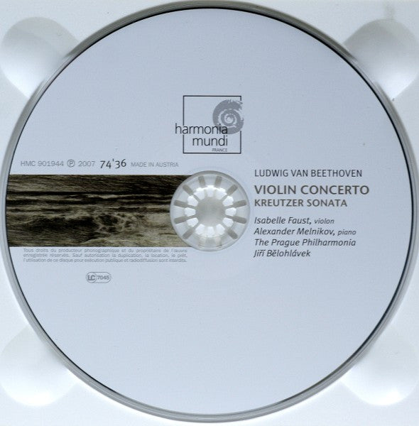 Ludwig van Beethoven - Isabelle Faust, Alexander Melnikov, Jiří Bělohlávek, Prague Philharmonia : Violin Concerto / Kreutzer Sonata (CD)