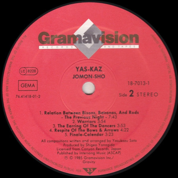 Yas-Kaz : Jomon-Sho (LP, Album)