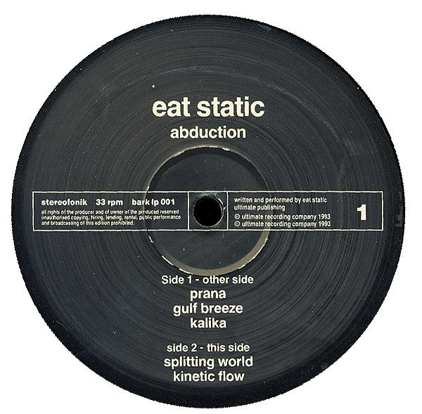 Eat Static : Abduction (2xLP, Album)