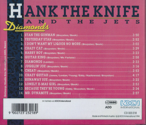 Hank The Knife And The Jets : Diamonds (CD, Comp)