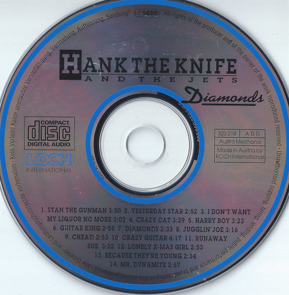 Hank The Knife And The Jets : Diamonds (CD, Comp)