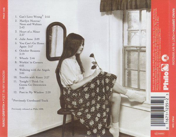 Nanci Griffith : Poet In My Window (CD, Album, RE)