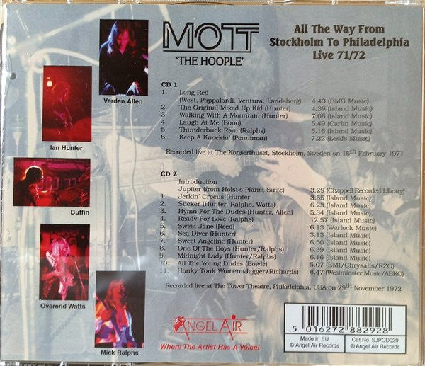 Mott 'The Hoople'* : All The Way From Stockholm To Philadelphia-Live 71/72 (2xCD, Album)
