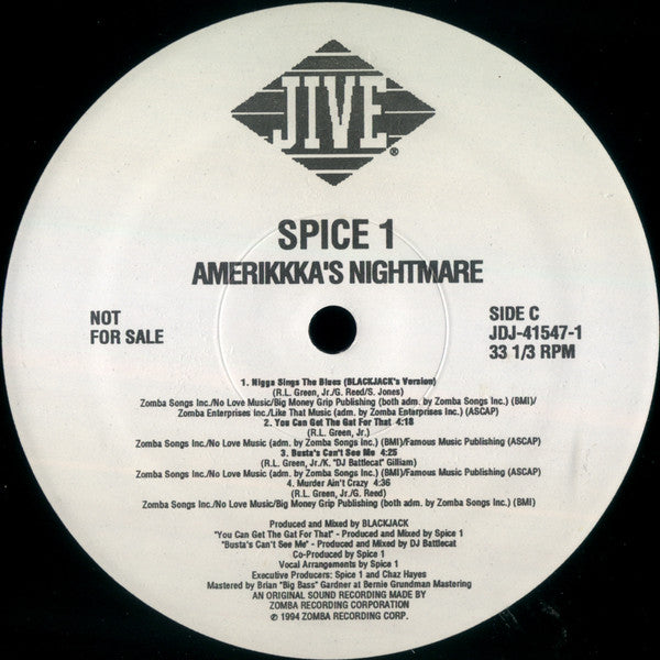 Spice 1 : AmeriKKKa's Nightmare (2xLP, Album, Promo)