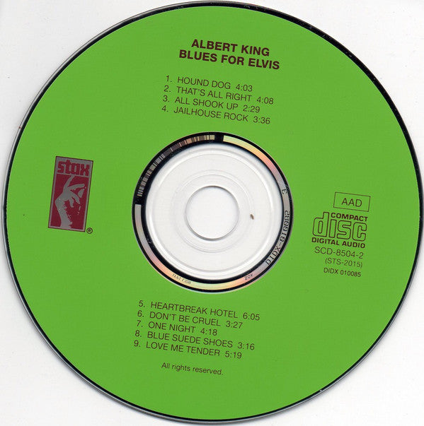 Albert King : Blues For Elvis (CD, Album, RM)