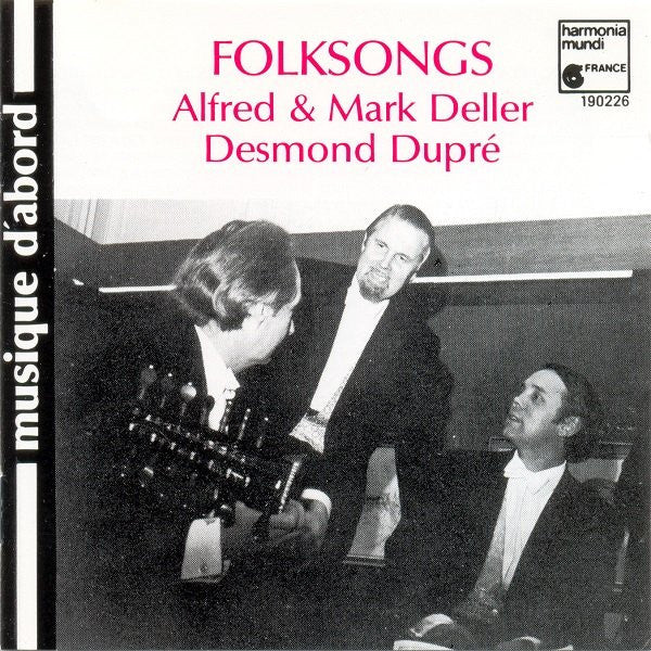 Alfred Deller & Mark Deller, Desmond Dupré : Folksongs (CD, Album, RE)