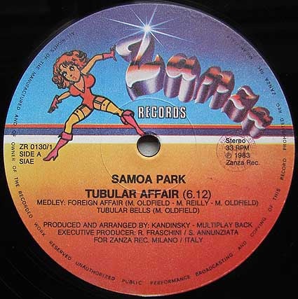 Samoa Park : Tubular Affair (12")