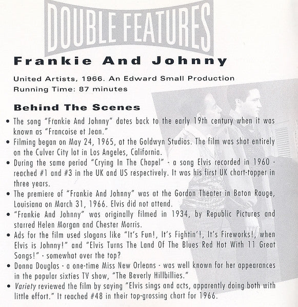 Elvis Presley : Frankie And Johnny And Paradise, Hawaiian Style (CD, Comp, RM)
