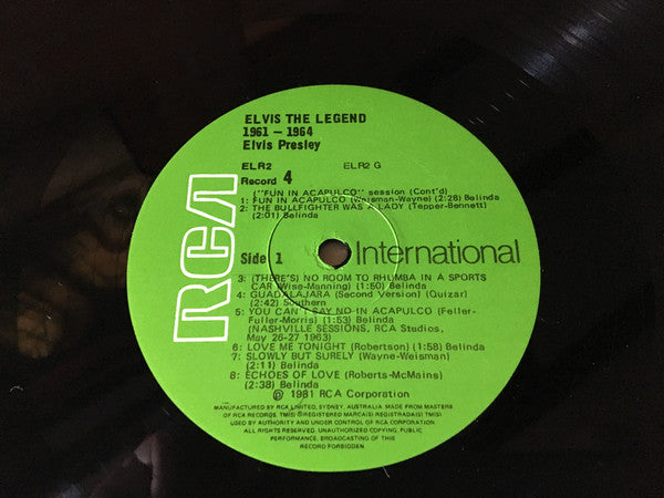 Elvis Presley : The Legend 1961 - 1964 Volume Two (6xLP, Comp + Box)