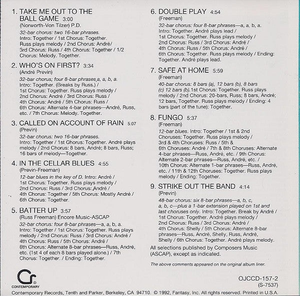 André Previn & Russ Freeman : Double Play! (CD, Album, RE, RM)