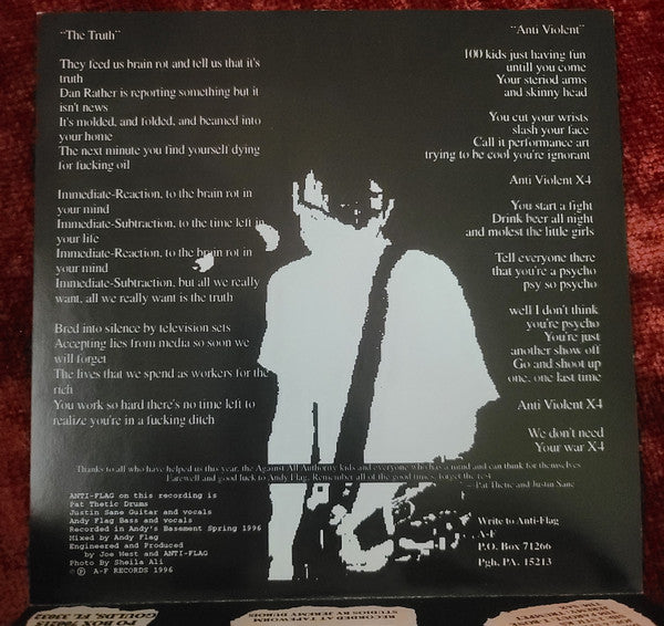 Against All Authority, Anti-Flag : Against All Authority / Anti-Flag (7", Red)