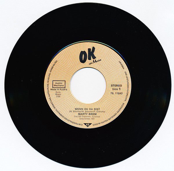 Marty Brem : Wenn Du Da Bist (7", Single)