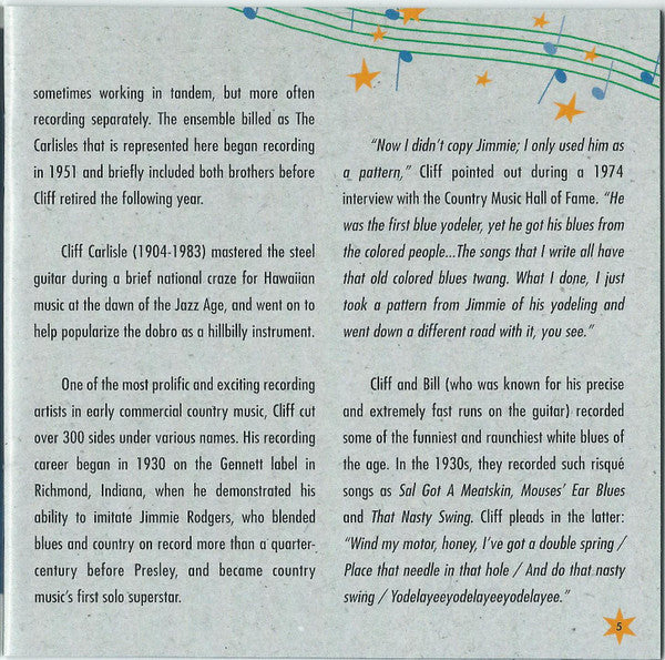 Bill Carlisle : Busy Body Boogie (CD, Comp)