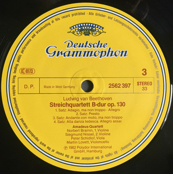 Ludwig van Beethoven, Amadeus-Quartett : Die Späten Streichquartette * The Late String Quartets * Les Derniers quatuors à cordes (4xLP + Box)