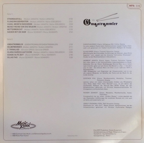 Die Gmoatrommler : Die Gmoatrommler (LP, Album)