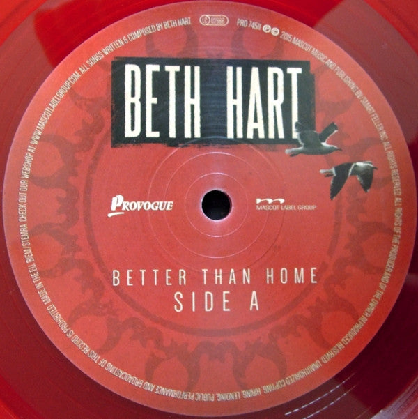 Beth Hart : Better Than Home (LP, Album, Red)