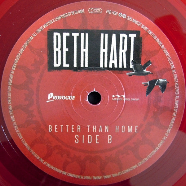 Beth Hart : Better Than Home (LP, Album, Red)