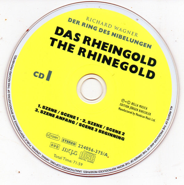 Richard Wagner - Badische Staatskapelle, Günter Neuhold : Der Ring Des Nibelungen (14xCD, RE + Box, Comp)
