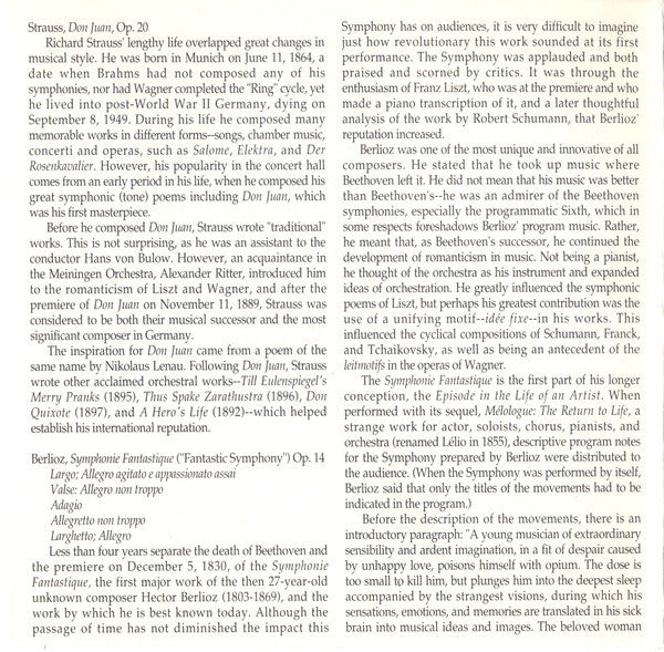 Hector Berlioz, Richard Strauss : Symphonie Fantastique (CD, Comp)