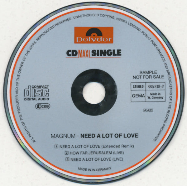 Magnum (3) : Need A Lot Of Love (CD, Maxi, Promo)