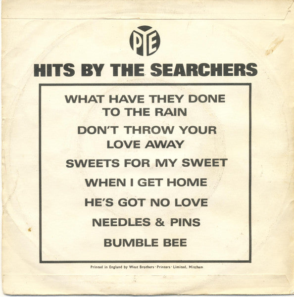 The Searchers : Take Me For What I'm Worth (7", Single)
