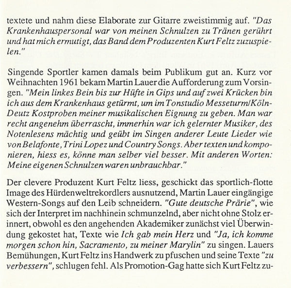 Martin Lauer : Taxi Nach Texas (CD, Comp)