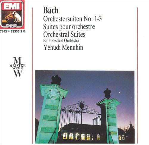 Bach* - Bath Festival Orchestra, Yehudi Menuhin : Orchestersuiten No. 1-3 (CD, Comp, RM)