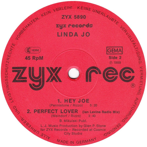 Linda Jo Rizzo : Passion (12", Maxi)