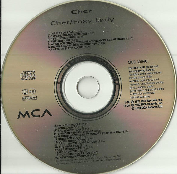 Cher : Cher / Foxy Lady (CD, Comp)