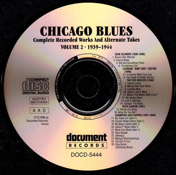Various : Chicago Blues Volume 2 (1939-1944) (CD, Comp, RM)