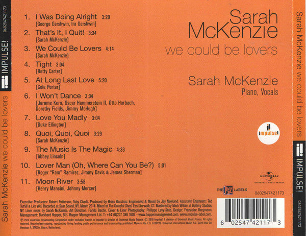 Sarah McKenzie (3) : We Could Be Lovers (CD, Album)