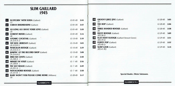 Slim Gaillard : 1945 Vol. 2 (CD, Comp)