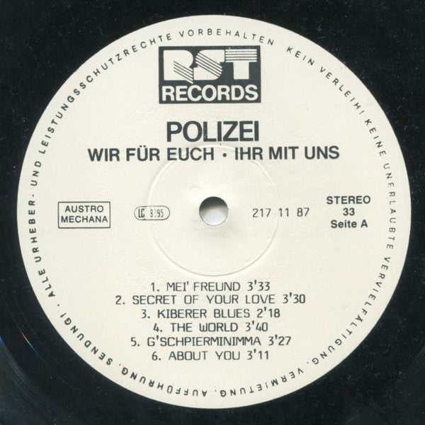 Various : Polizei - Wir Für Euch • Ihr Mit Uns (LP, Album)