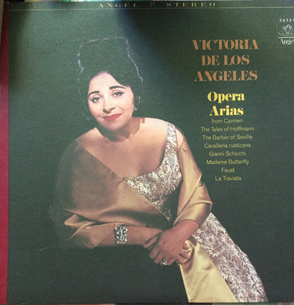 Victoria De Los Angeles : Favourite Arias (LP, Mono)