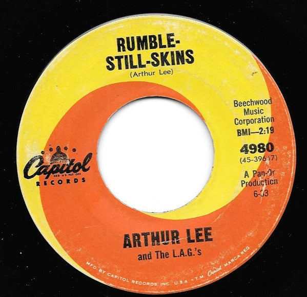 Arthur Lee & The L.A.G.'s : The Ninth Wave / Rumble-Still-Skins (7")